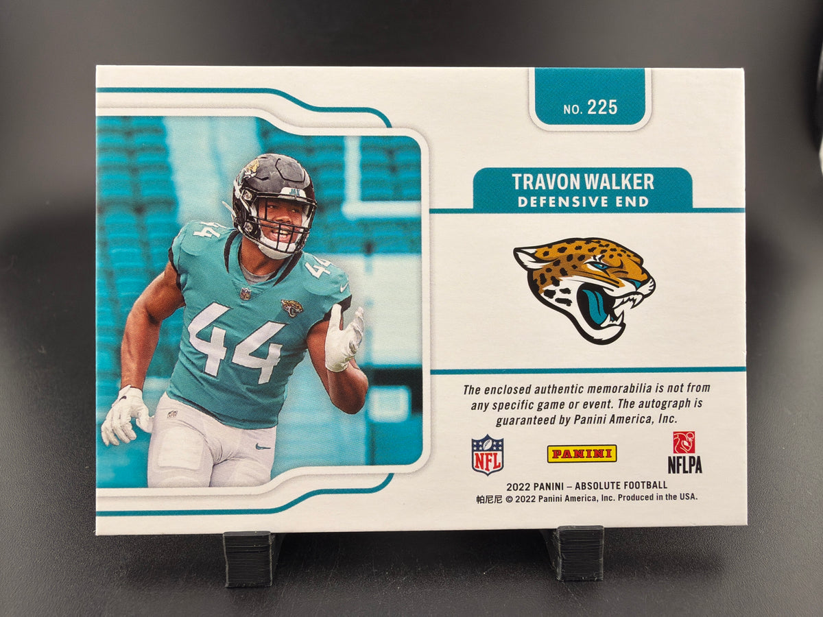 2022 Panini Absolute Football Travon Walker 225 Rookie Premiere Materials /99 RC