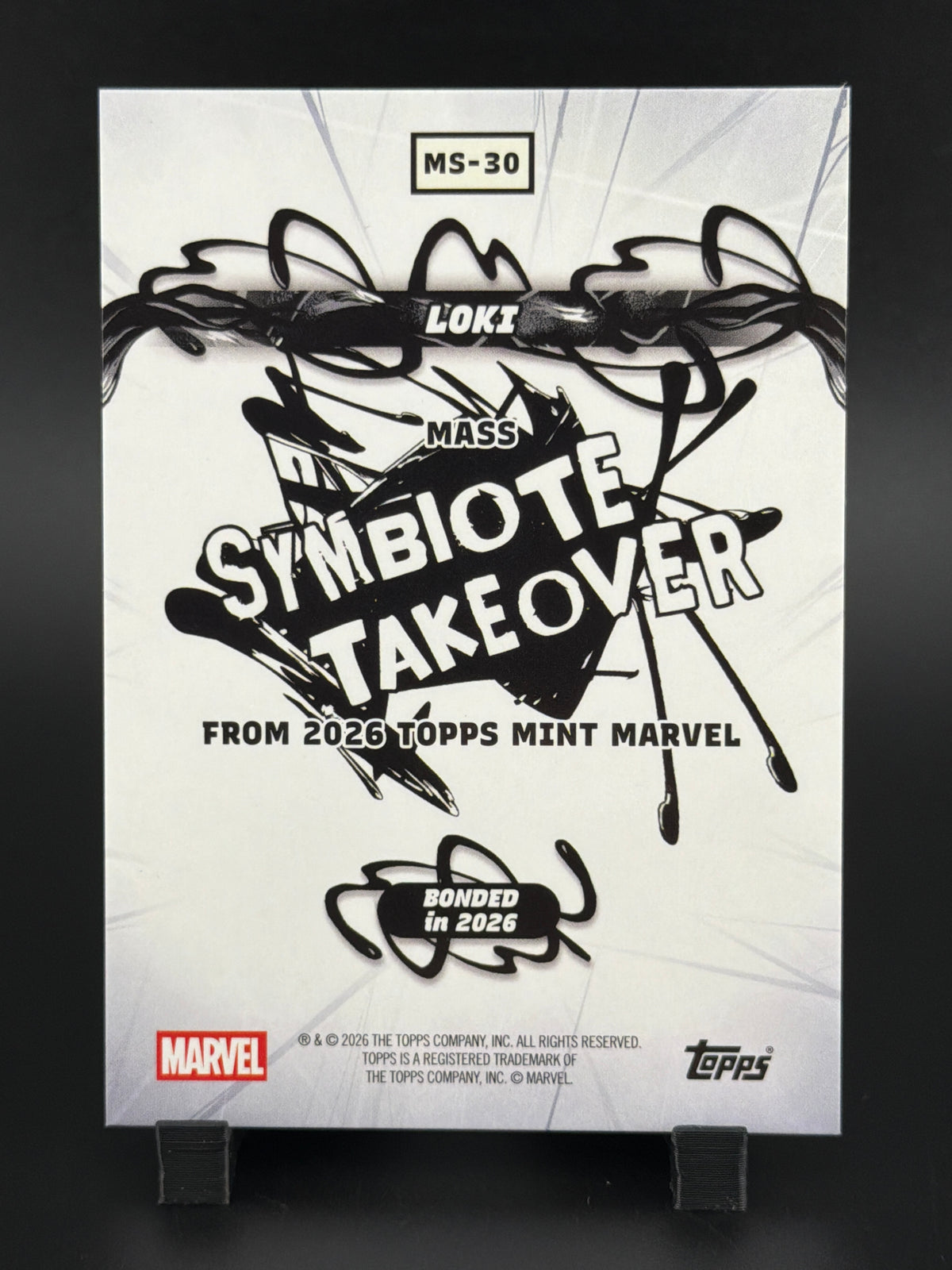2026 Topps Mint Marvel Insert Mass Symbiote Takeover #MS-30