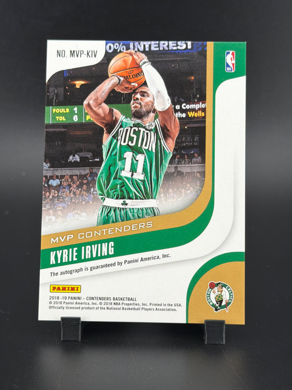 2018 Panini Contenders Kyrie Irving #MVP-KIV /199
