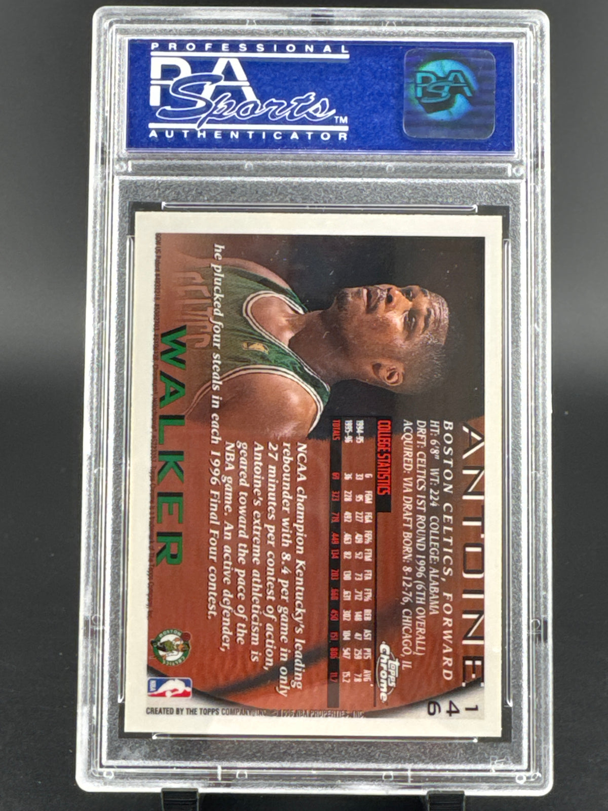 1996 Topps Chrome Antoine Walker #146 PSA 9
