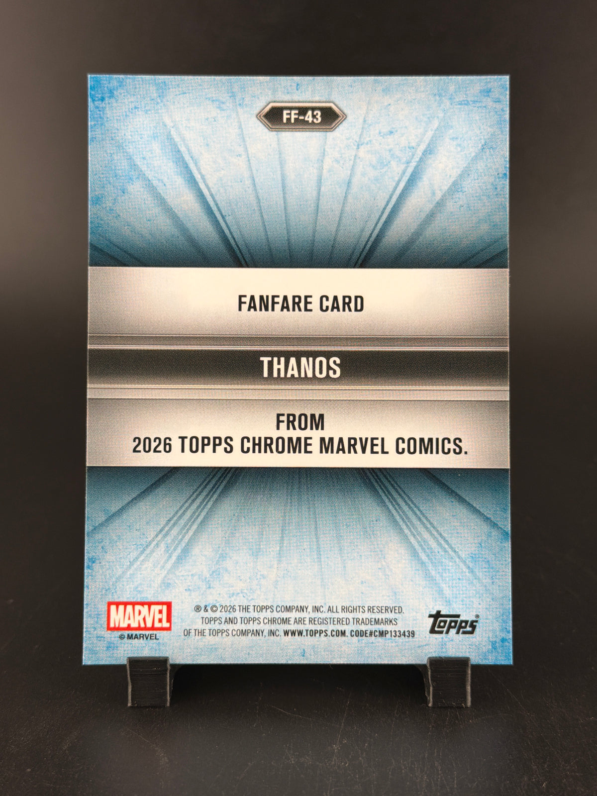2026 Topps Chrome Marvel Fanfare #FF-43 Thanos