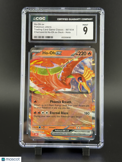 2023 Pokemon Trading Card Game Classic Ho-Oh ex Holo 007/034 CGC 9 #007/034