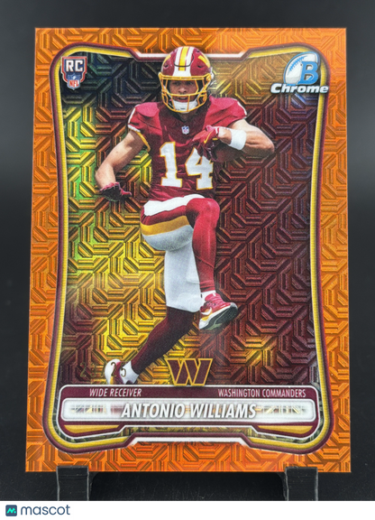 2026 Bowman Chrome Antonio Williams #BCV-126 Orange Mojo Refractor /25 RC