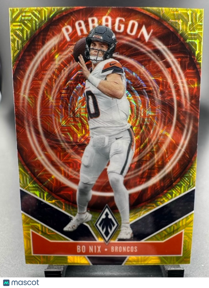 2025 Panini Phoenix Football Bo Nix Gold Mojo Silver Pack #14 49/49