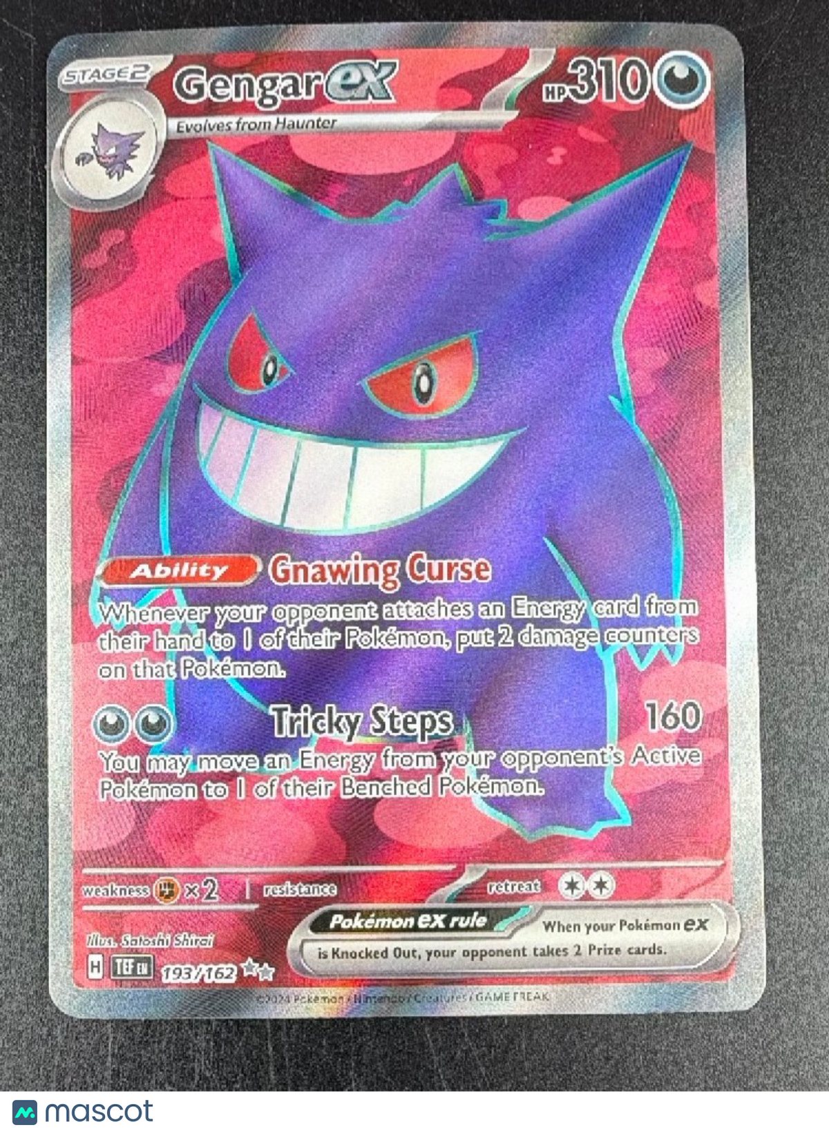 2024 Temporal Forces Gengar EX Holo Secret Rare UR FA #193/162