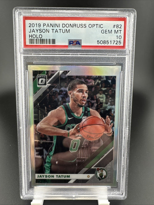 2019 Panini Donruss Optic Jayson Tatum Holo #82 PSA 10