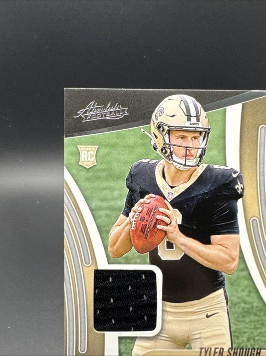 2025 Panini Absolute Tyler Shough Rookie Relic Card ARM-TSH  SAINTS