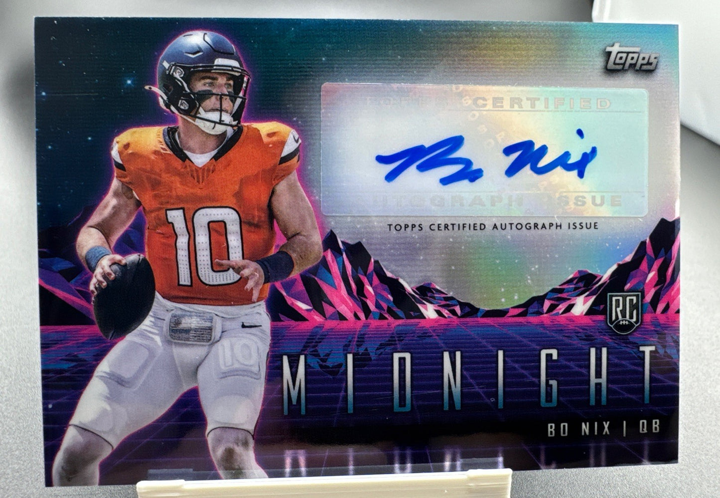 2024 Topps Midnight Bo Nix RC Horizon Signatures Auto #RHS-BN Broncos