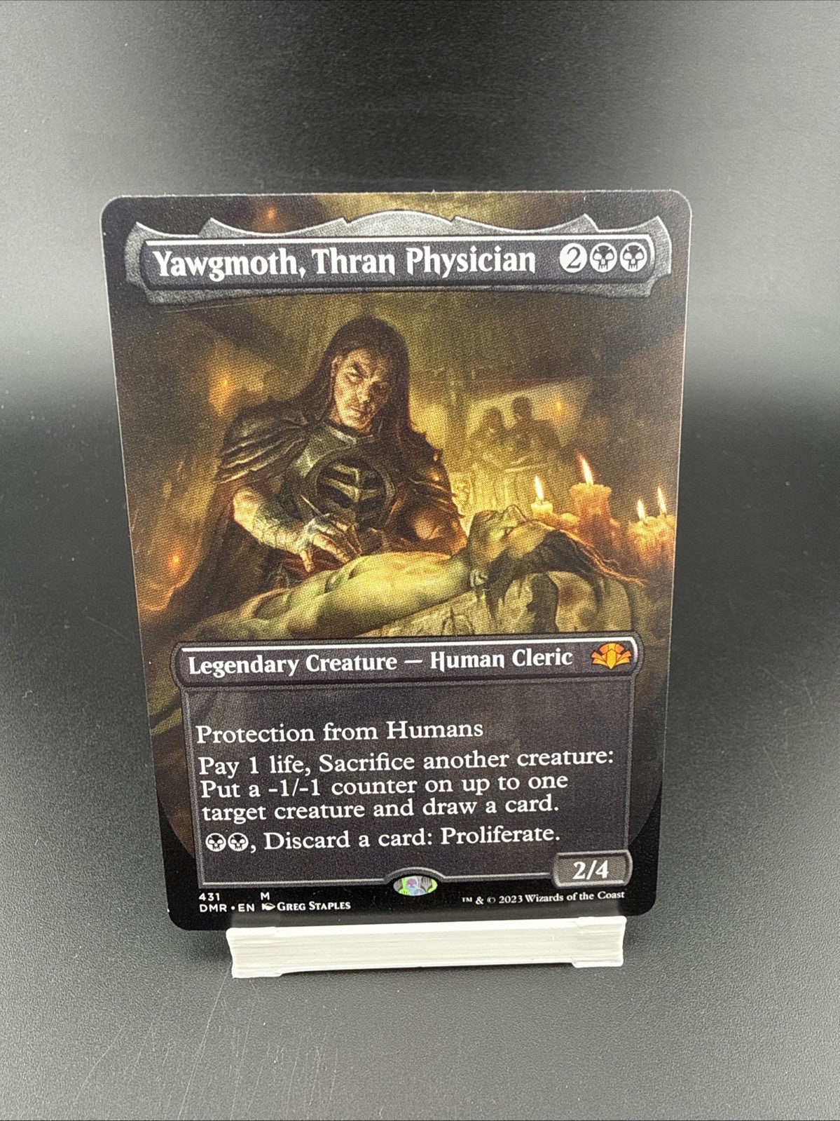 X1 non foil borderless Yawgmoth, Thran Physician DMR