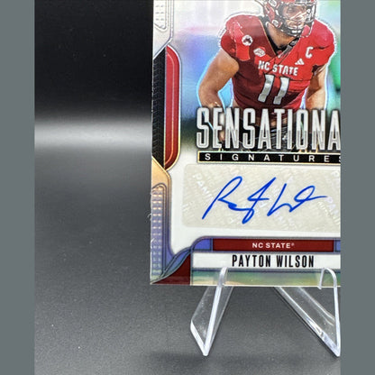 2025 Panini Prizm Draft Picks Payton Wilson Sensational Signatures #SS-PNW