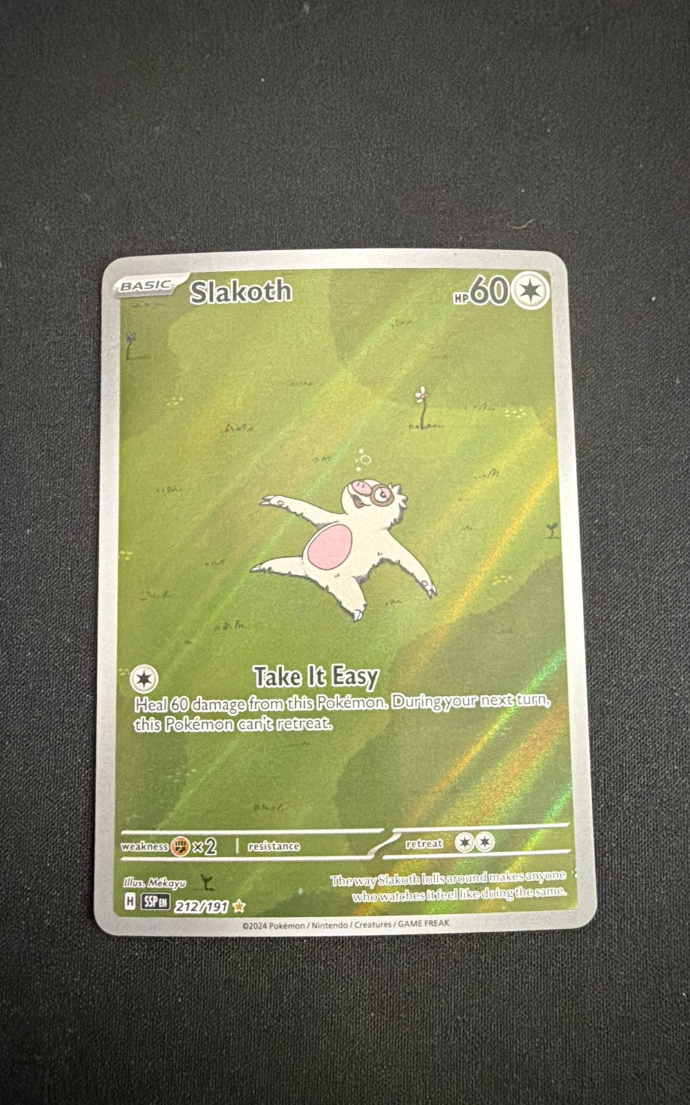 Slakoth 212/191 Sv08: Surging Sparks Holo