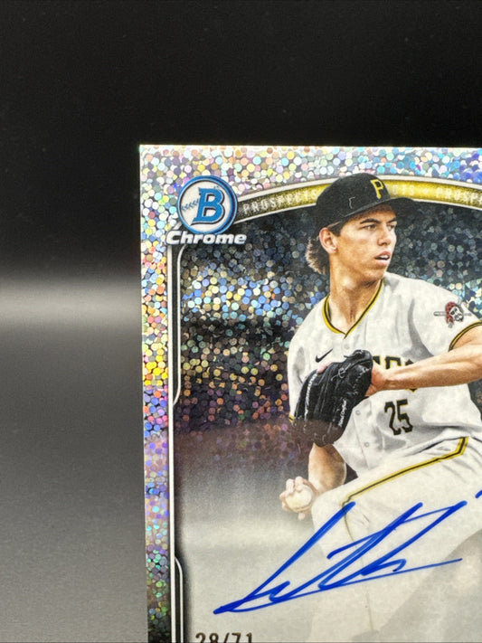 2025 Bowman Chrome Draft Seth Hernandez Sparkle Refractor Auto 28/71 #CPA-SH