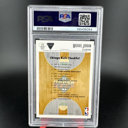1991-92 Upper Deck - Team Checklist Michael Jordan #75 PSA 8