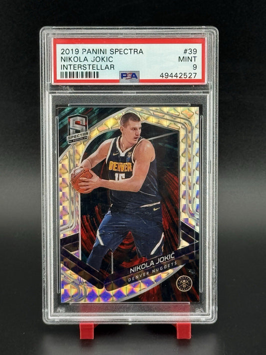 2019 Panini Spectra Interstellar NIKOLA JOKIC  /49 #39 PSA 9 Nuggets