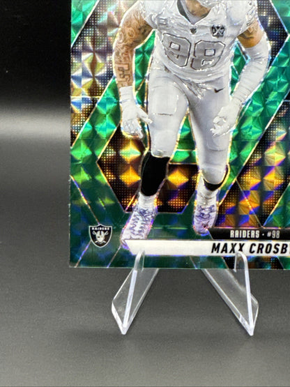 Maxx Crosby 2025 Mosaic Green Prizm #249 Las Vegas Raiders