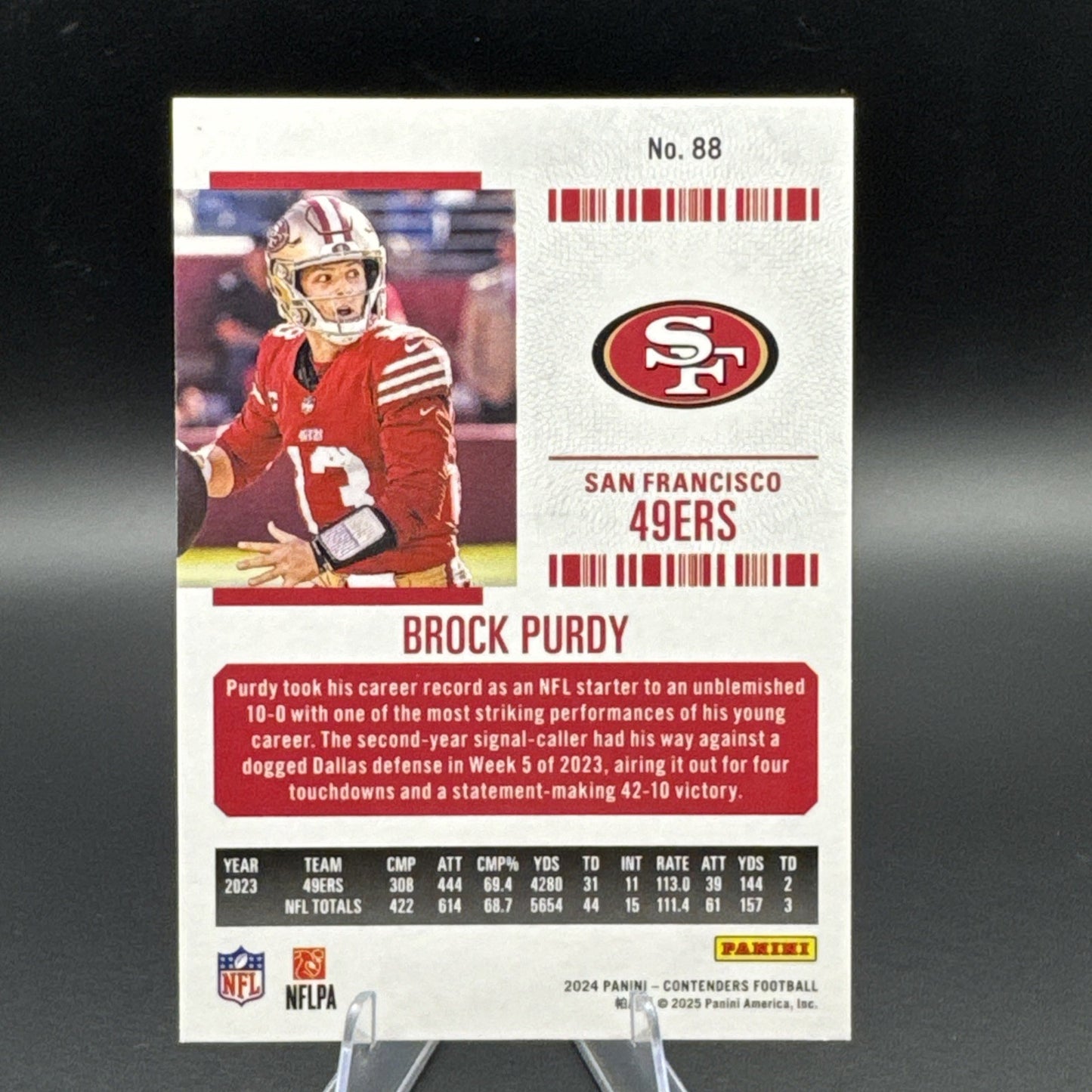 2024 Panini Contenders - Season Ticket Brock Purdy #88 Mojo