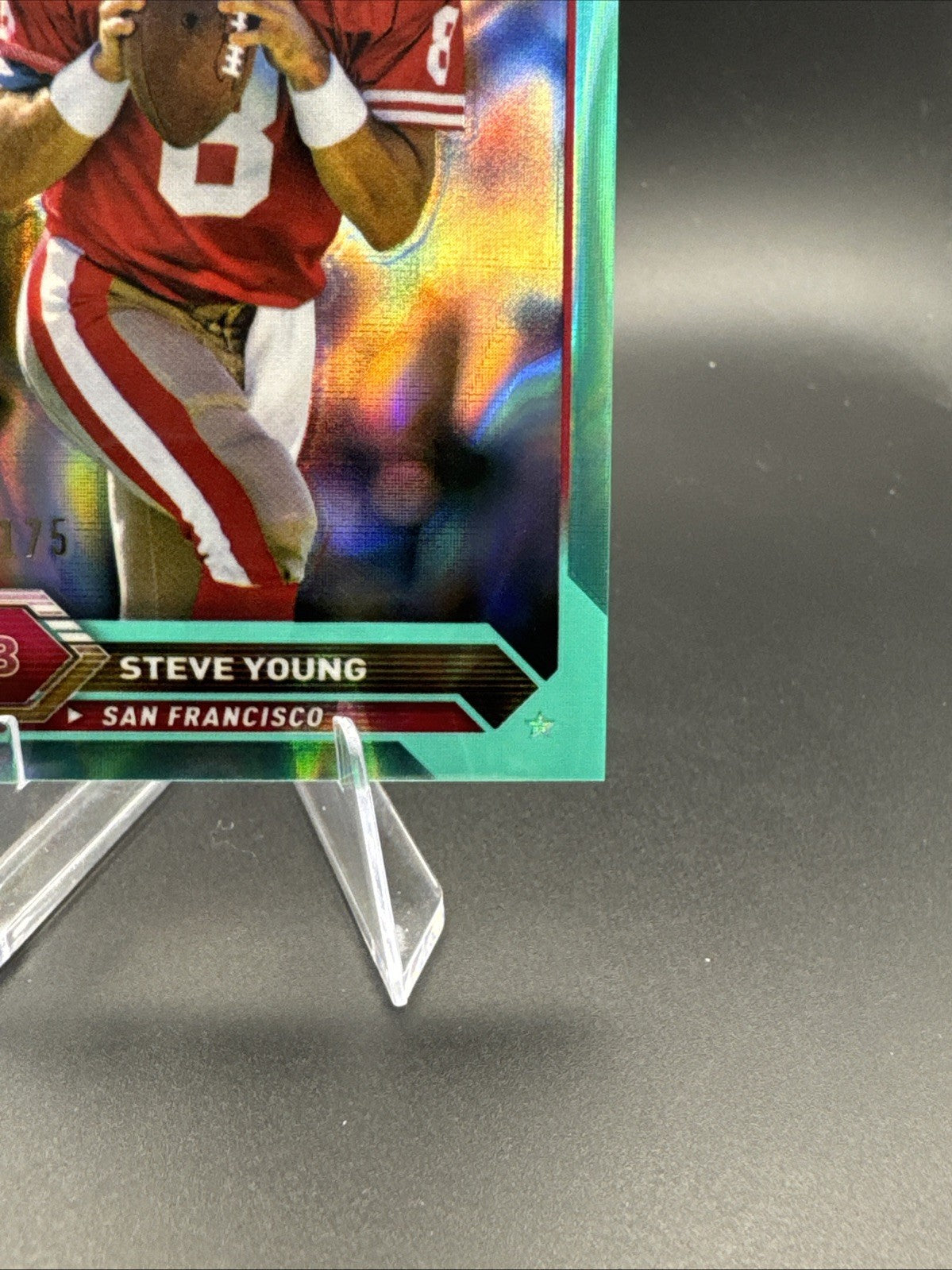 2024 Topps Chrome Composite #49 Steve Young Aqua Lava #/175