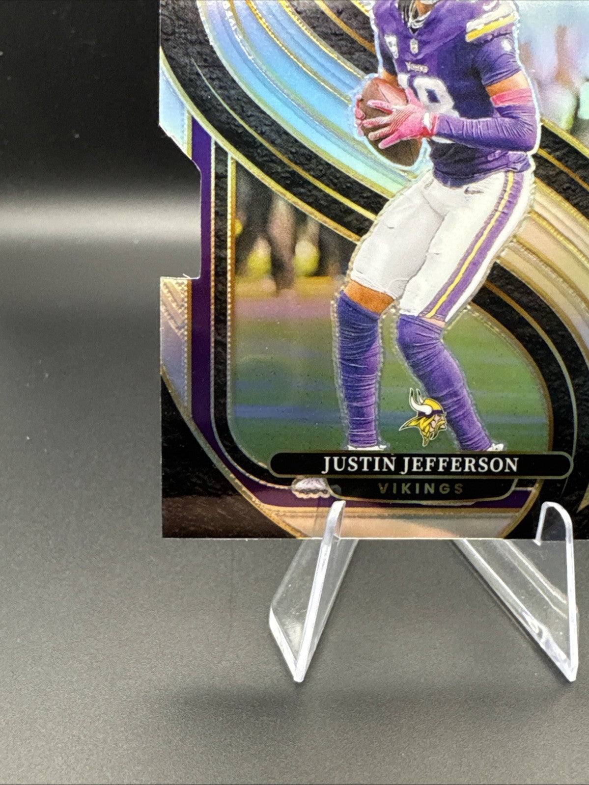 2024 Panini Select Premier Level Die-Cut Silver Justin Jefferson Vikings #174