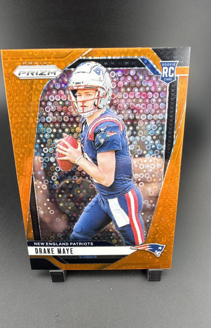 2024 Panini Prizm - Rookies Drake Maye #329 Disco Prizm (RC)