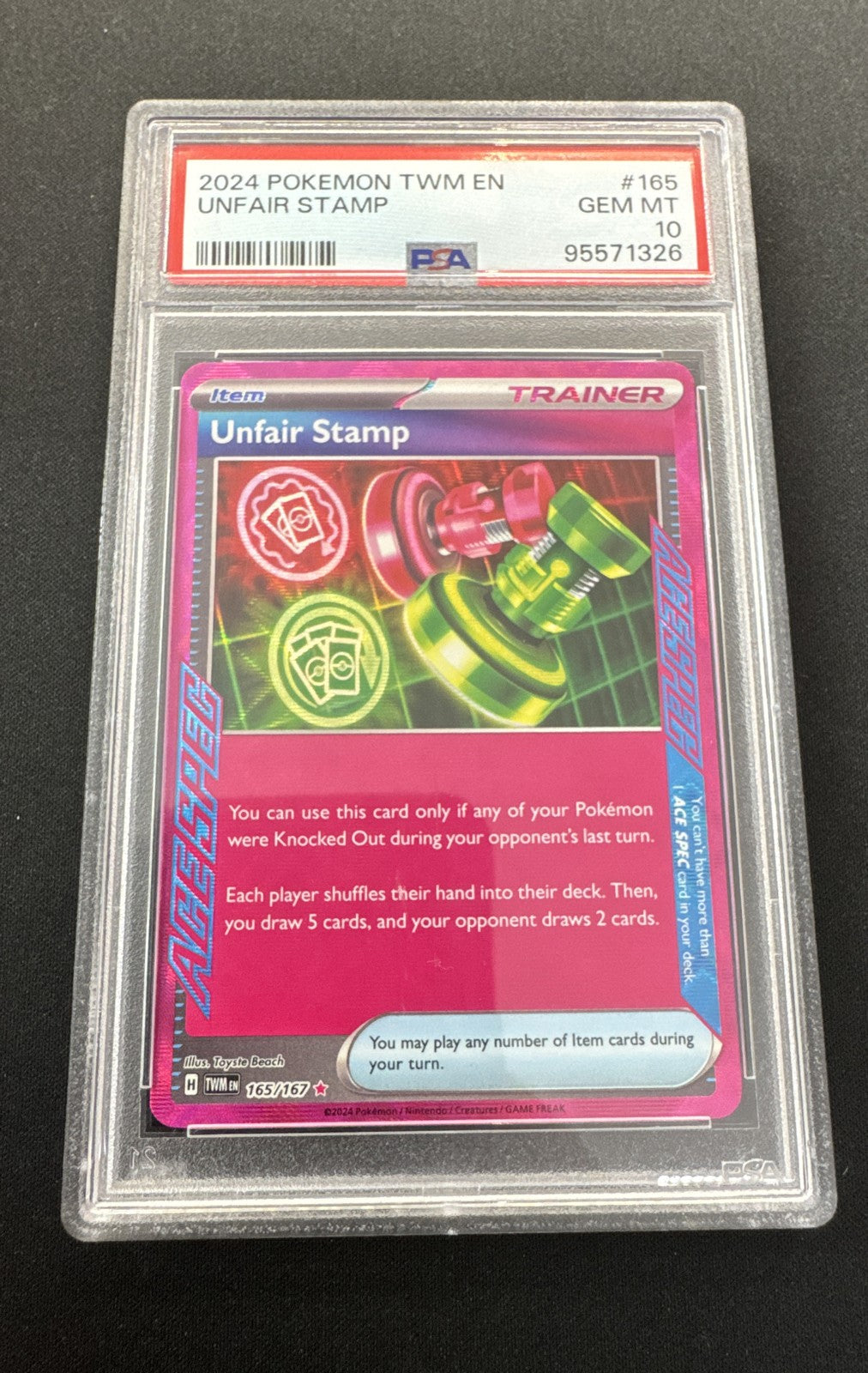 Unfair Stamp 165/167 Sv06: Twilight Masquerade Holo