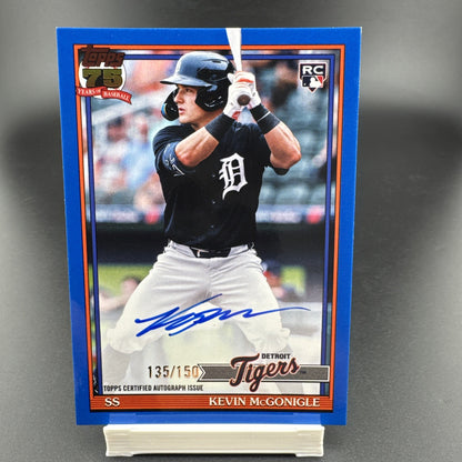 2026 Topps Series 2 Kevin McGonigle Tigers 1991 75th Anniversary AUTO /150 RC