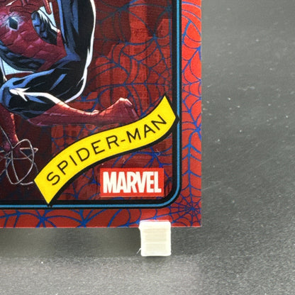 2025 Topps Chrome Marvel #101 Spider-Man Blue & Red Spider Web 61/62