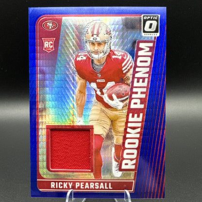 2024 Ricky Pearsall Optic Blue Hyper Rookie Phenom Patch #RPB-RPL