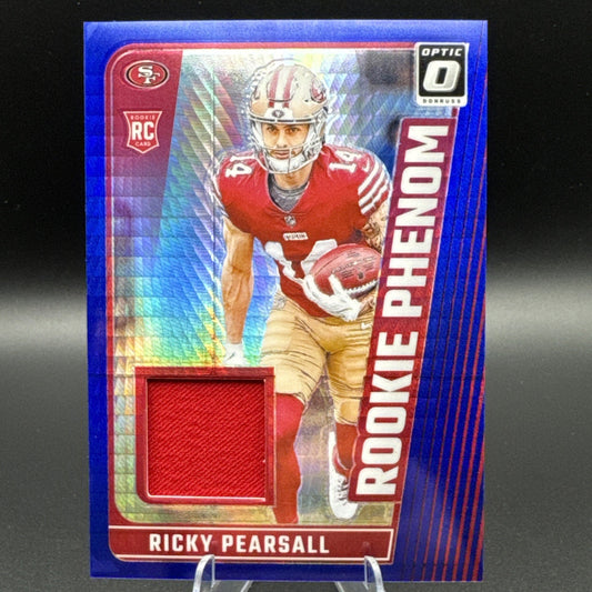 2024 Ricky Pearsall Optic Blue Hyper Rookie Phenom Patch #RPB-RPL