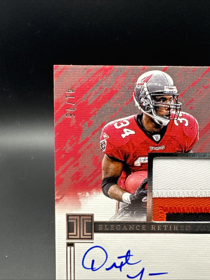 Dexter Jackson- 2024 IMPECCABLE ELEGANCE RETIRED PATCH- On Card AUTO 41/75