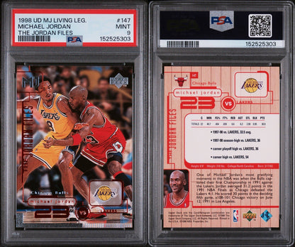 1998-99 UD Michael Jordan Living Legend The Jordan Files Guarding Kobe Bryant