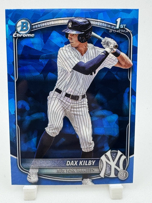 2025 Bowman Draft Sapphire Dax Kilby New York Yankees BDC-146 Chrome 1st Rookie