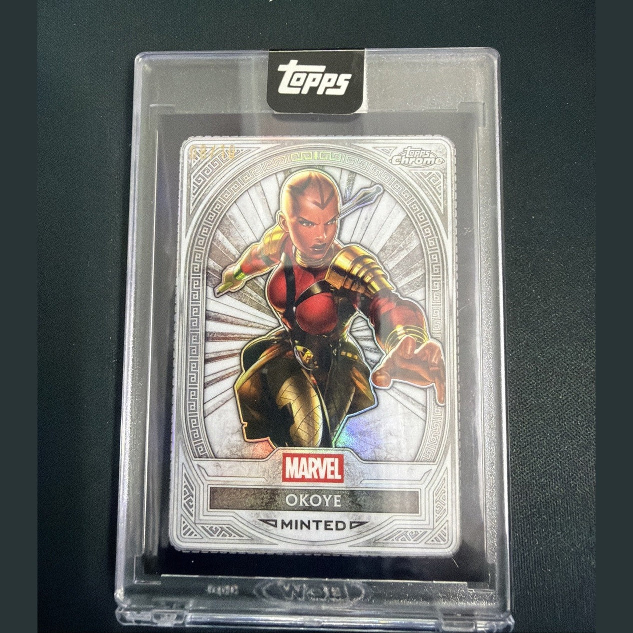 2025 Topps Marvel Mint Okoye 08/10 Black #57