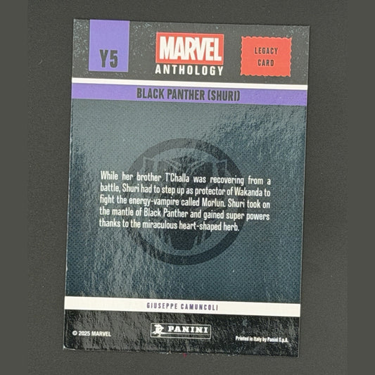 2025 Panini Marvel Anthology - Legacy Card - Black Panther - Y5