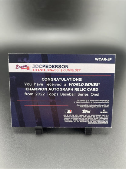 2022 Topps Series 1 - World Series Champion Auto Relic Joc Pederson #WCAR-