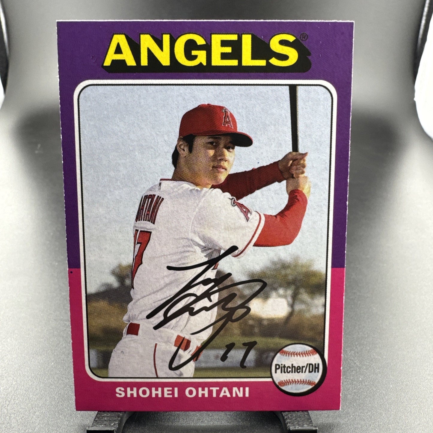 2019 Topps Archives 1975 Design #101 Shohei Ohtani Los Angeles Angels