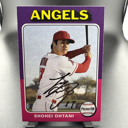 2019 Topps Archives 1975 Design #101 Shohei Ohtani Los Angeles Angels