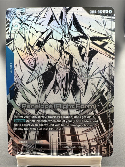 Penelope (Flight Form)  GD04-002 LR+ NM Gundam Card Game Phantom Aria