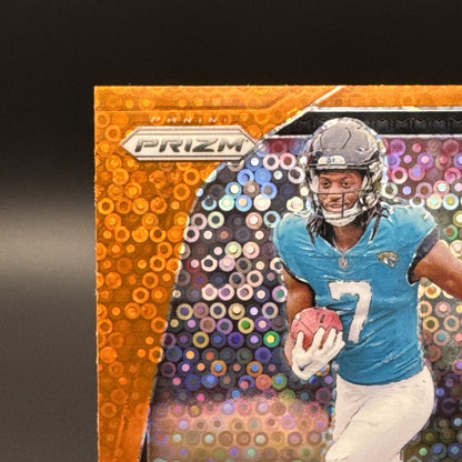 Brian Thomas Jr 2024 Panini Prizm Rookie Orange Disco Prizm #314 (RC) Jaguars