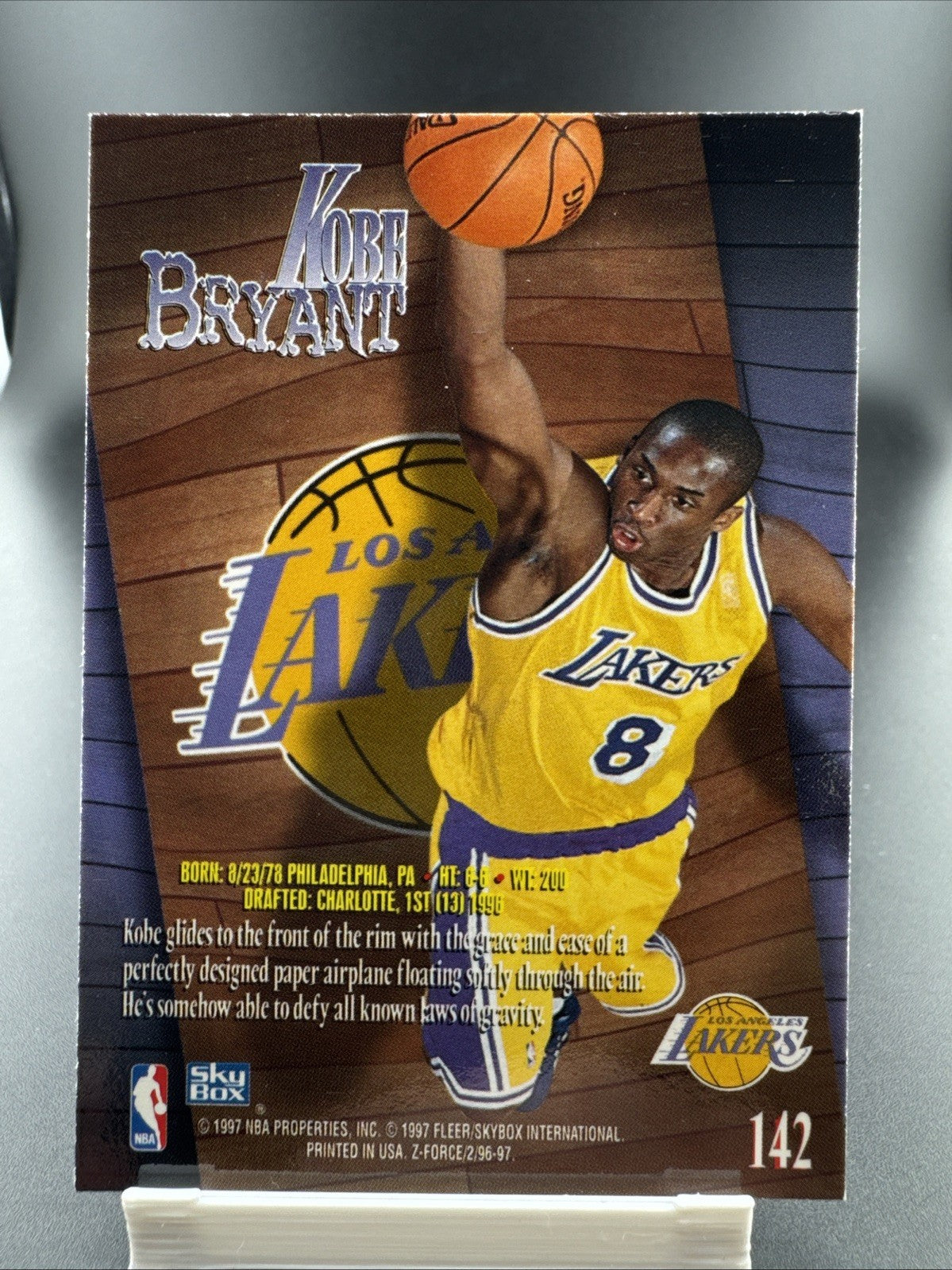 1996-97 Skybox Z Force - Kobe Bryant #142 Rookie