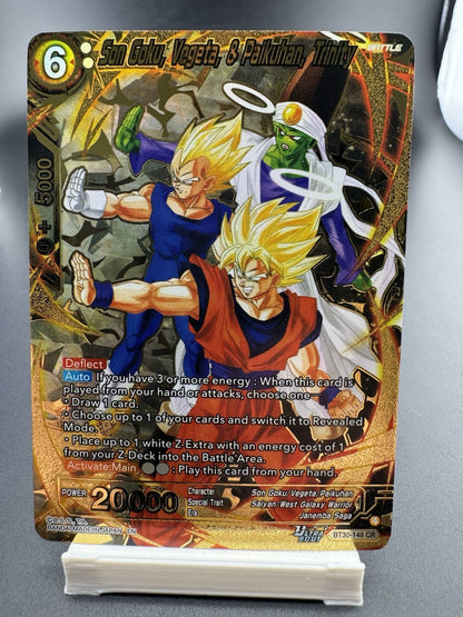 Son Goku, Vegeta, & Paikuhan, Trinity BT30-148 CR Three Glorious Fighters