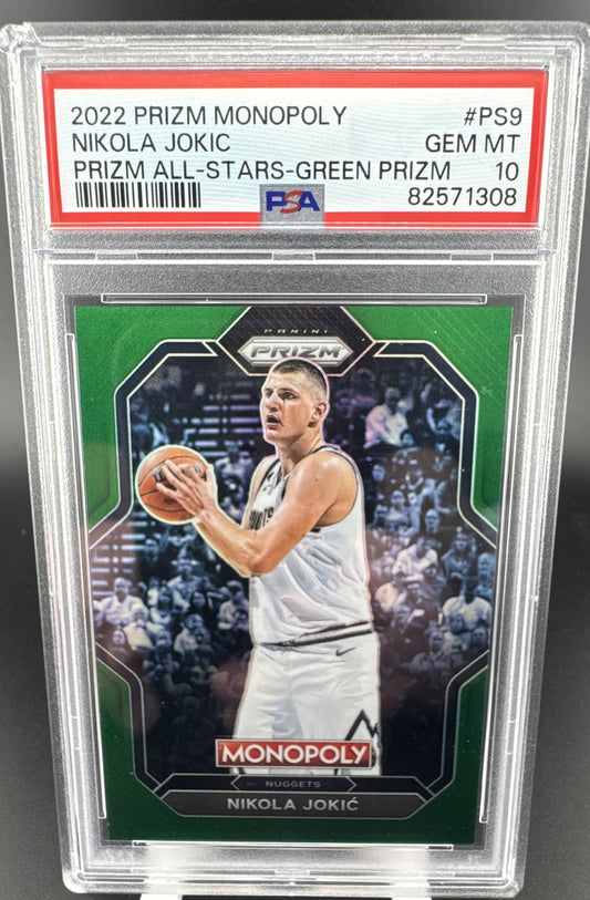 2022-23 Panini Prizm Monopoly - Prizm Skills Nikola Jokić #PS9 Green Prizm /24