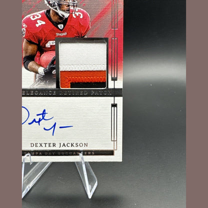 Dexter Jackson- 2024 IMPECCABLE ELEGANCE RETIRED PATCH- On Card AUTO 41/75