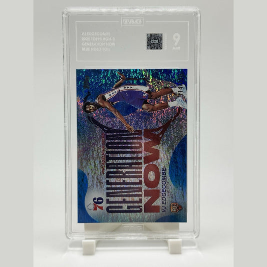 2025-26 Topps VJ Edgecombe RC Blue Holofoil Generation Now /150 #GN-3