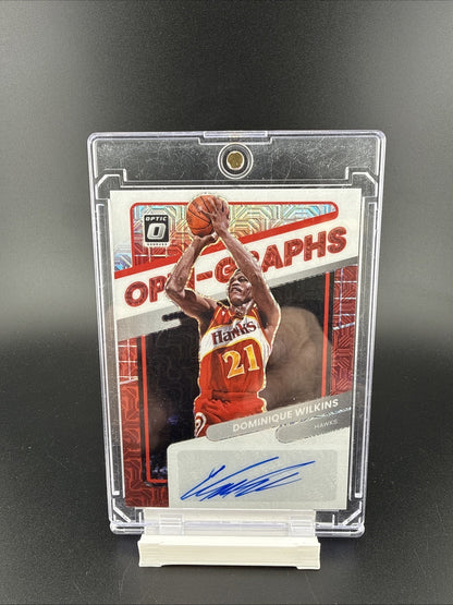 Panini 2021-22 Optic Dominique Wilkins Opti-Graphs Auto #OG-DWL