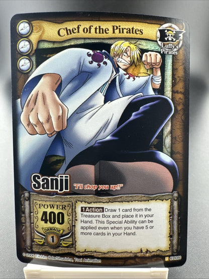 Bandai One Piece CCG Card Sanji Chef Of The Pirates Holo Grand Line Vintage 2006