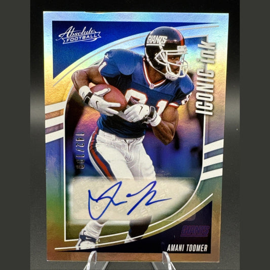 2025 Panini Absolute Amani Toomer Autograph #II-ATR 142/199