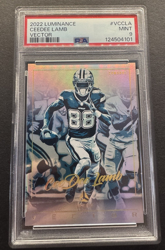 2022 Luminance Ceedee Lamb Vector #vccla Cowboys Case Hit SSP PSA 9 POP 4