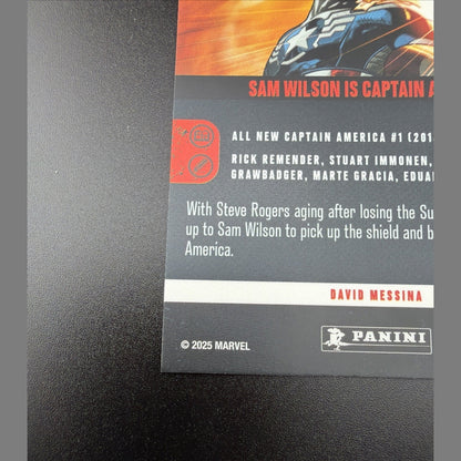 2025 Panini Marvel Anthology Sam Wilson Is Captain America  Marble Holo /25 #89