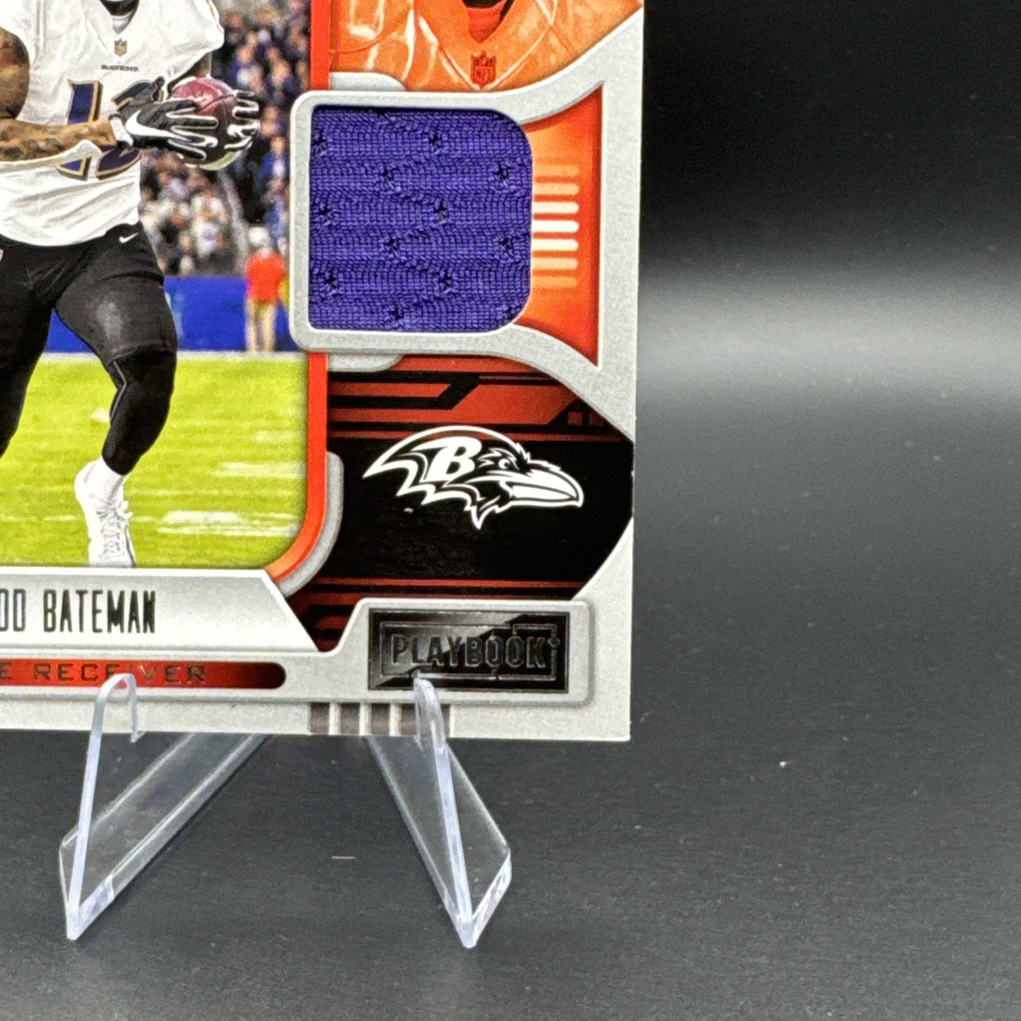 2021 Rashod Bateman Playbook RC #RMA-RBA Authentic Memorabilia Patch Rookie