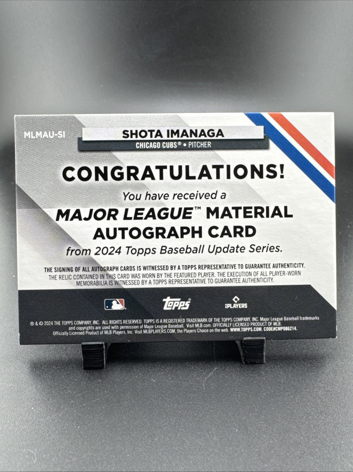 2024 Topps Update Series - Major League Material Shota Imanaga #MLMU-SI Gold /50
